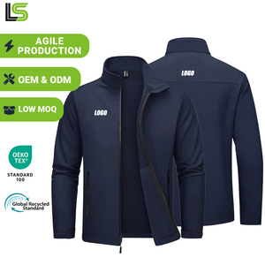 Soft Shell Waterproof Zip Up Gym Jacket Windbreaker for Bulk Buyers