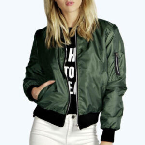 Polished Green Bomber Jacket Manufacturer