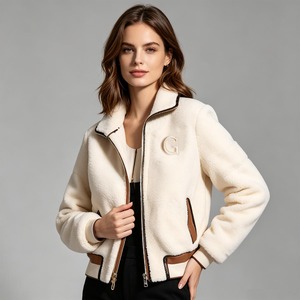 Custom Winter Warm Luxury Teddy Sherpa Fleece Jacket