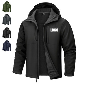 Custom Softshell Jacket Men Windproof Tactical Zip Up Jacket