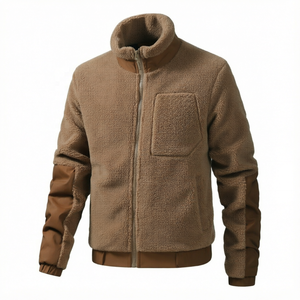 Wholesale Custom Logo Mens Winter Warm Sherpa Jacket