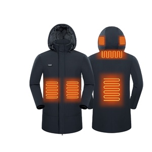 High Quality Zip up Customized Mens Clothing Fashion Slim Fit Heated Warm Winter Trench