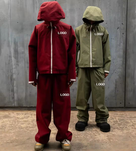 Custom High Quantity Waterproof Windbreak Jacket Tracksuit Oversized Windproof Jacket With Hood for Men