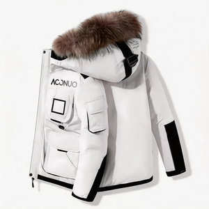 Men Warm Windproof Breathable Winter Parka Anorak Ski Jacket