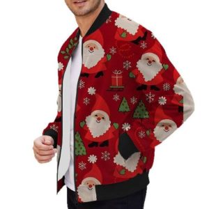 Christmas Printed Bomber Jackets Wholesale Supplier